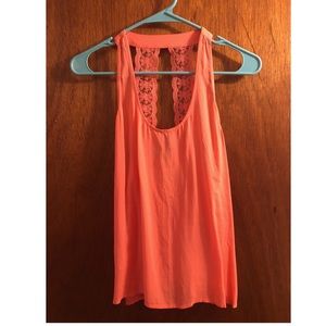 Salmon pink tank top